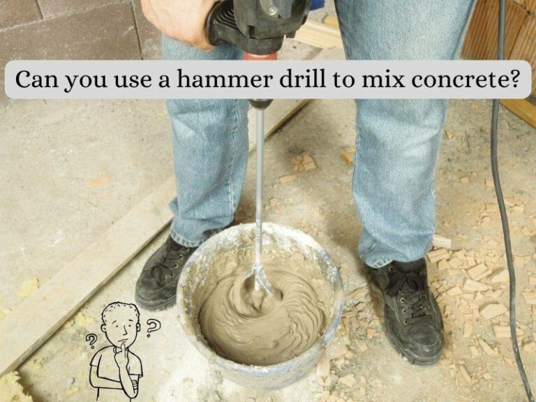 Can you use a hammer drill to mix concrete?