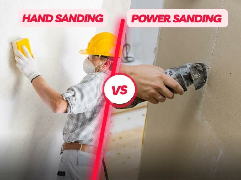 Hand Sanding VS Power Sanding Drywall